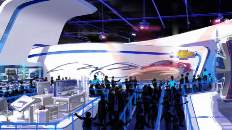 Illustration for article titled This Is The Reimagined Chevy Test Track Ride At Disney World